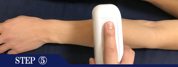 ひじ下脱毛Step5